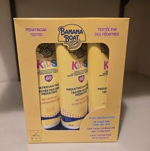 BANANA BOAT Kids SPF 60 (3 × 240ml) Sunscreen